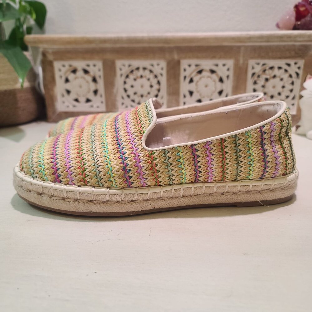 Universal Thread Womens Sz 8 Striped Espadrille Flats Casual Boho Comfy Shoes - Picture 3 of 8